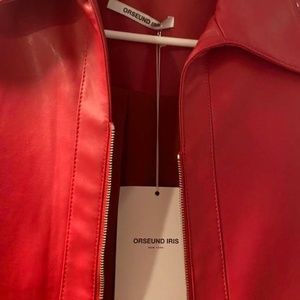 ORSEUND IRIS Red Trench Coat